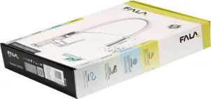 Змішувач води для раковини "FLEXIBLE-2" FALA з гнучкою білою лійкою і регулюванням потоку води 60 см №9