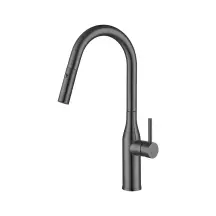 Смеситель Для кухни GAPPO G4398-41 с выдвижным изливом, нерж. сталь, Ø35, оружейная сталь