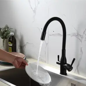 Смеситель Для кухни под фильтр Frap F4396-6 с гибким изливом №2