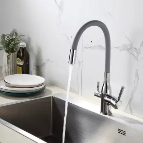 Смеситель Для кухни под фильтр Frap F4396 с гибким изливом №2