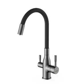 Смеситель Для кухни под фильтр Frap F4396-15 с гибким изливом №1