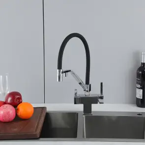 Змішувач для кухНі під осмос GAPPO G4395-60 з гнучким виливом, хром №2