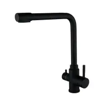 Змішувач для кухНі WEZER EKO4C-01-BLACK під фільтр зворотного осмосу