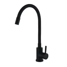 Змішувач для кухНі з гнучким виливом WEZER EKO4E-01-BLACK