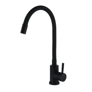 Змішувач для кухНі з гнучким виливом WEZER EKO4E-01-BLACK №1