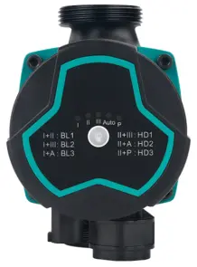 Энергосберегающий циркуляционный насос 5-60Вт Hmax 8м Qmax 63л/хв Ø1 1/2" 130 мм + гайки Ø1" AQUATICA GPA25-8/130 III (774062) №5