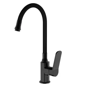 Смеситель Для кухни Frap F4462 с гибким изливом, Черный №1
