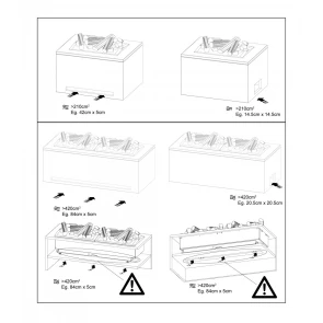 Электрокамин Dimplex Cassette 1000 R SS (без подключения к воде, с дровами) №9