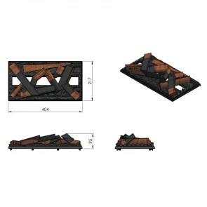 Електрокамін Dimplex Cassette 400 LED LOG (с дровами) №5