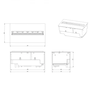 Електрокамін Dimplex Cassette 600 LED LOG (с дровами) №4