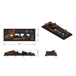 Електрокамін Dimplex Cassette 600 LED LOG (с дровами) №5