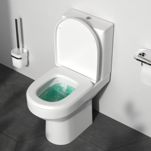 Унітаз-компакт безобідковий FlashClean з сидінням мікроліфт AM.PM C708600SC Spirit 2.0 №4