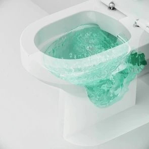 Унітаз-компакт безобідковий FlashClean з сидінням мікроліфт AM.PM C708600SC Spirit 2.0 №6
