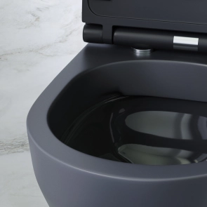 Подвесной унитаз FlashClean с сиденьем микролифт, черн мат AM.PM C701700MBSC Spirit V2.0 №3