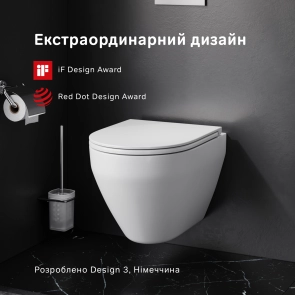 Унитаз подвесной FlashClean AM.PM C701700WH Spirit 2.0 №2