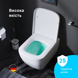 Підвісний унітаз FlashClean з сидінням мікроліфт Square AM.PM C701701SC Spirit 2.0 №3