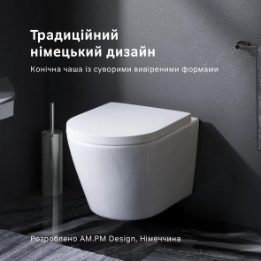 Підвісний унітаз FlashClean з сидінням мікроліфт AM.PM C741701SC Sense №2