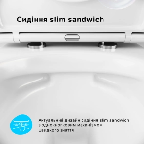 Підвісний унітаз FlashClean з сидінням мікроліфт AM.PM C741701SC Sense №3