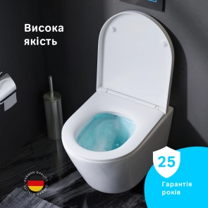 Підвісний унітаз FlashClean з сидінням мікроліфт AM.PM C741701SC Sense №4