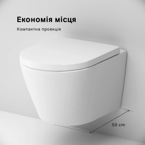 Підвісний унітаз FlashClean з сидінням мікроліфт AM.PM C741701SC Sense №9