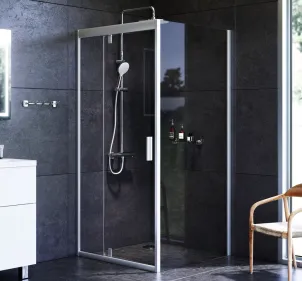 Душевое ограждение Square Pivot 90x90 см, без поддона AM.PM W90UG-404-090MT Gem №2