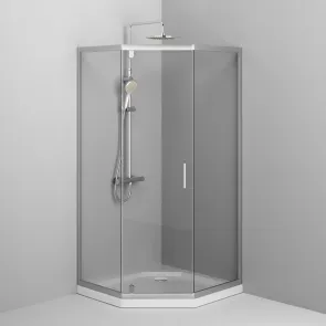 Душевое ограждение 5-corner Pivot 90x90 см, без поддона AM.PM W90UG-405-090MT Gem №3