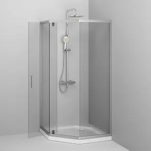 Душевое ограждение 5-corner Pivot 90x90 см, без поддона AM.PM W90UG-405-090MT Gem №4