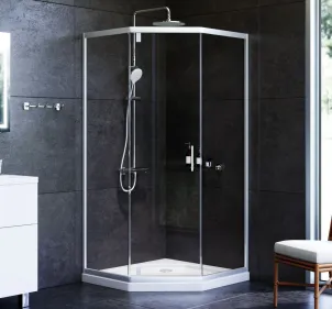 Душевое ограждение 5-corner Pivot 90x90 см, без поддона AM.PM W90UG-405-090MT Gem №5