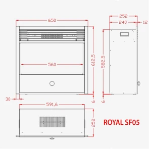 Електрокамін Royal 3D Etna SF05 №3