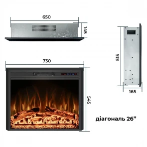 Електрокамін Royal Goodfire Lite 26 (EF26B) №2