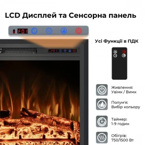 Електрокамін Royal Goodfire Lite 26 (EF26B) №4