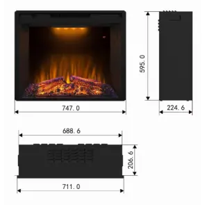 Електрокамін Royal Goodfire 28 LED №2