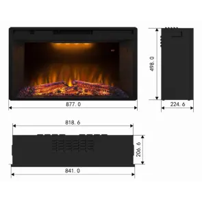 Електрокамін Royal Goodfire 33W LED №2