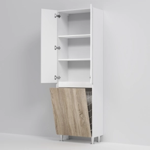 Шафа-пенал на підлогу з кошиком, 60см AM.PM M91CRX0606WF38 GEM S №5