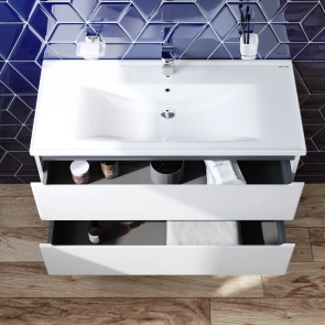 Тумба з раковиною, підвісна, 100 см AM.PM M85-FHX1002-WC1002WG38 X-Joy №3