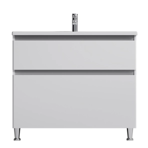 Тумба с раковиной, напольная, 100 см, 2 ящика AM.PM M85-FSX1002-WC1002WG38 X-Joy №1