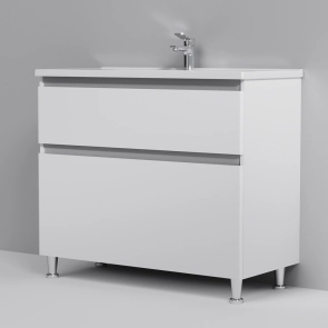 Тумба с раковиной, напольная, 100 см, 2 ящика AM.PM M85-FSX1002-WC1002WG38 X-Joy №4