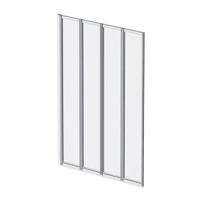 Душова шторка для ванни 100х140 см, поворотно-складна AM.PM WU80BS-100-140CT Like №1