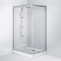 Twin slide душ огражд прямоуг 120x90, профиль мат хром, стекло прозра AM.PM W90UG-404-120290-MT Gem