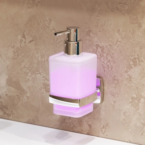 Скляний диспенсер для рідкого мила з настінним тримачем AM.PM A9036900 Gem №2