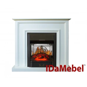 Каминокомплект IDaMebel Adele белый Majestic Black №1