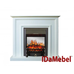 Каминокомплект  IDaMebel Adele белый Fobos Black №1