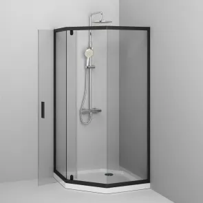 Душевое ограждение 5-corner Pivot 90x90 см, без поддона AM.PM W90UG-405-090BT Gem №4