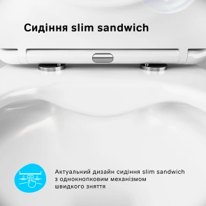 Підвісний унітаз FlashClean з сидінням мікроліфт AM.PM CXA1700SC X-Joy №4