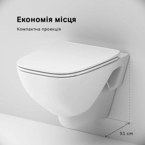 Підвісний унітаз FlashClean з сидінням мікроліфт AM.PM CXA1700SC X-Joy №6