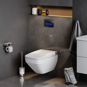 Унітаз підвісний безобідковий FlashClean, з кришкою-біде TouchReel AM.PM CCC50A1700SC Inspire 2.0 №2