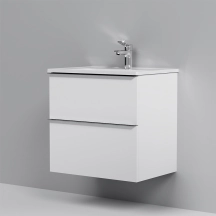 Тумба с раковиной, подвесная, 65 см, 2 ящика AM.PM MTA-FHX0652WG-WCC0652WG X-Joy S