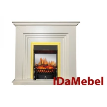 Камінокомплект IDaMebel Gloria Білий Fobos Brass