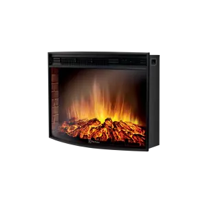 Электрокамин с обогревом Electrolux EFP/P-2720RLS с реалистичным эффектом пламени, со звуком, дровами и кирпичной кладкой №1