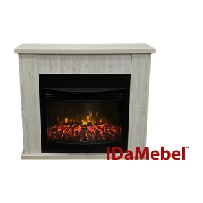 Каминокомплект IDaMebel Vera серый дуб с камином Electrolux EFP/P-2720RLS с обогревом, звуком, дровами и регулировкой яркости пламени №3